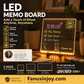 🔥50% surprise discount！🔆Must-have items to boost life sense of ritual！Rewritable LED Note Board with 7 Color Pens