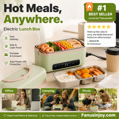 🔥50% OFF Limited Time！👪Taste cozy home warmth anywhere you go！Portable Electric Lunch Box Food Heater