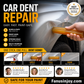 ✨️Buy X Get X Free! 🛠️Fix car dents effortlessly! 🚗Paintless Dent Repair Glue Stick for Car
