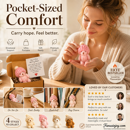 ✨️Amazing 50% OFF！🎁Your portable spiritual comfort companion！🎉Mini Plush Pocket Teddy Bear with Greeting Card & Gift Box