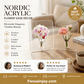 🌸LAST DAY SPECIAL PRICE!!🌸Nordic Transparent Acrylic Vase | Elegant Desktop Plant Holder & Home Decor | Modern Centerpiece for Living Room & Wedding Tables