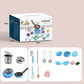 🎁[Best Gift For Kid]🔥Amazing 50% Off！👩‍🍳Little Chef Tool Set！👧Must‑have Toy For Kids Growth!🍳Children's Real Cooking Mini Kitchen Toys - 22 PCS Set
