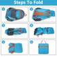 🎉Amazing 50% Off！🏕️Must-have for outdoor lovers！🎒Waterproof, stain-resistant and extra large capacity!✨Foldable Waterproof Camping Backpack