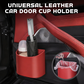 💞50K+ SOLD!🚗🧺 50% OFF! Leather Car Door Cup Holder – Wide‑mouth opening, easy reach for drinks & phone. Clip‑on secure fit. PU leather, tough & stylish. 🛡️✨