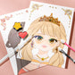 👑LAST DAY SALE ONLY ￡11.99!! 🎨Mess-Free Paper Play, Realistic Fun for Girls ✨ Princess Makeup & Diamond Painting Craft Kit