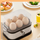 ⏳Time-Limited Special ⏰🍳 Multifunctional Egg Steamer with Clear Lid – Boil, Poach or Omelet✨