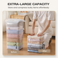 🥳2026 HOT SALE🥳No‑Pump Vacuum Storage Bags – Press & seal, no pump needed. Saves 80% space, keeps clothes dry & dust‑free. Perfect for bulky bedding & off‑season gear. 🛏️🗄️