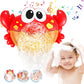 🔥Limited Time 50% Off！🛀👦Let kids enjoy bath time！👨‍👩‍👧‍👦Perfect for parent-child bathing and boost your happiness！🛀Crab Bubble Machine Bath Toy with Music