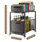 📢📢50% OFF !! ⏰Double-Tier Pull-Out Shelf Cabinet Organiser – 5 Height Adjustments, 2 Pull-Out Tiers, Carbon Steel & Large Capacity – No Assembly Required ✨