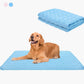 💥As low as £9.9! ❄️Give your furry friend a cool summer!🧊Pet Cooling Ice Silk Mat – Summer Cooling Pet Bed Pad for Dogs and Cats, Breathable Washable Sleeping Cushion for Indoor and Outdoor Use, Lightweight Cooling Crate and Sofa Pet Mat