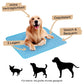 💥As low as £9.9! ❄️Give your furry friend a cool summer!🧊Pet Cooling Ice Silk Mat – Summer Cooling Pet Bed Pad for Dogs and Cats, Breathable Washable Sleeping Cushion for Indoor and Outdoor Use, Lightweight Cooling Crate and Sofa Pet Mat