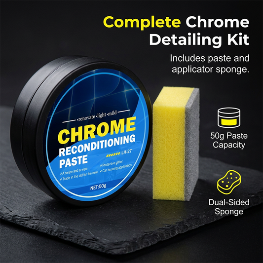 🔥Hot-selling product-🚗The rust stains really do affect the appearance！Car Chrome Restoration Paste