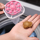 💥No more dirty washing machines, pet hair and human hair stuck all over your clothes!Reusable Floating Washing Machine Lint Catcher