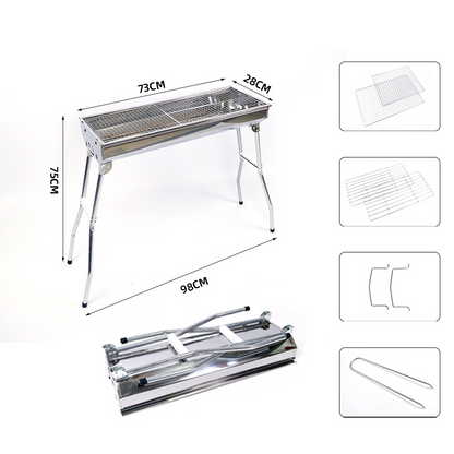 🔥50% OFF! A feast for outdoor BBQ lovers-Portable Foldable Outdoor BBQ Grill