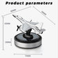 🚗A great car fragrance elevates your driving demeanor instantly！Airplane Solar Energy Rotating Car Air Freshener Scents Diffuser Ornament