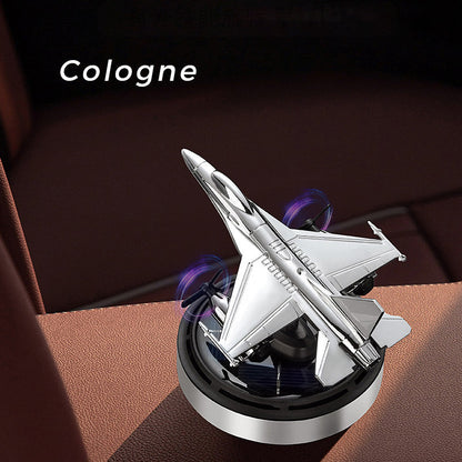 🚗A great car fragrance elevates your driving demeanor instantly！Airplane Solar Energy Rotating Car Air Freshener Scents Diffuser Ornament