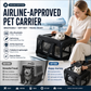 🔥Ditch your bulky hard-sided pet airline crate! 🐱🐕This airline-compliant carrier keeps you and your furry friend safer on flights.Breathable Pet Carrier Bag with Detachable Shoulder Strap