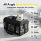 🔥Ditch your bulky hard-sided pet airline crate! 🐱🐕This airline-compliant carrier keeps you and your furry friend safer on flights.Breathable Pet Carrier Bag with Detachable Shoulder Strap
