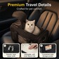 🔥Ditch your bulky hard-sided pet airline crate! 🐱🐕This airline-compliant carrier keeps you and your furry friend safer on flights.Breathable Pet Carrier Bag with Detachable Shoulder Strap