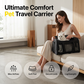 🔥Ditch your bulky hard-sided pet airline crate! 🐱🐕This airline-compliant carrier keeps you and your furry friend safer on flights.Breathable Pet Carrier Bag with Detachable Shoulder Strap