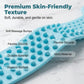🛀 Boost bathing happiness! Skin becomes smooth and glowing! Dual-Sided Silicone Back Scrubber