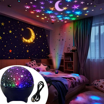 🔥Limited Time 50% Off! 🌃Immersive starry sky journey! ✨️USB LED Galaxy Projector Night Light