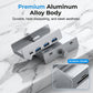 💥Limited Time 50% Off! 🖥️Tame messy computer cables! Clamp-On USB 3.0 Hub Aluminum Alloy 4-Port Docking Station