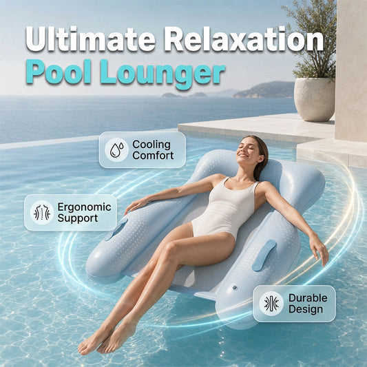 💥Limited Time 50% OFF! 🌊Cool all summer long! You can rest on the water! Skin-Friendly PVC Pool Lounger Float