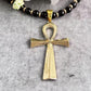 🔥Limited Time 50% OFF! ✝️New & Chic Trendy Item! Vintage Cross Pendant Necklace with Hematite Beads