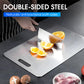 🔥Limited Time 50% OFF! 🔪Keep food safe and stop bacteria from growing! Stainless Steel Household Thickened Anti-Mould Cutting Board