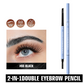 💥Amazing discount！👱‍♀️One-stroke design, reveal your natural beauty！Double-Ended Waterproof Angled Eyebrow Pencil