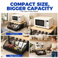 📢📢Flash 50% Off！🧂🍱Say goodbye to your messy desk ⏰2-Tier Kitchen Microwave Stand with Slide-Out Storage Drawer