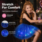 ✨️Surprise 50% Off！👸Become a glowing princess！👗LED Light Up Sequin Tutu Skirt Star Mesh Princess Skirt for Girls and Adults