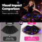 ✨️Surprise 50% Off！👸Become a glowing princess！👗LED Light Up Sequin Tutu Skirt Star Mesh Princess Skirt for Girls and Adults