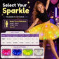 ✨️Surprise 50% Off！👸Become a glowing princess！👗LED Light Up Sequin Tutu Skirt Star Mesh Princess Skirt for Girls and Adults