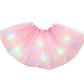 ✨️Surprise 50% Off！👸Become a glowing princess！👗LED Light Up Sequin Tutu Skirt Star Mesh Princess Skirt for Girls and Adults