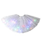 ✨️Surprise 50% Off！👸Become a glowing princess！👗LED Light Up Sequin Tutu Skirt Star Mesh Princess Skirt for Girls and Adults