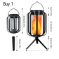 🔥Limited time 50% off！🏮Must-have item for warm ambient vibes！✨️Solar Flickering Flame Lantern