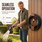 🎉🎉Amazing 50% OFF!  👩🏻‍🌾2-in-1 Decor & Storage！🏡Get rid of messy long water pipes！Wall Mounted Iron Garden Hose Holder