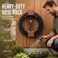🎉🎉Amazing 50% OFF!  👩🏻‍🌾2-in-1 Decor & Storage！🏡Get rid of messy long water pipes！Wall Mounted Iron Garden Hose Holder