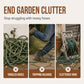 🎉🎉Amazing 50% OFF!  👩🏻‍🌾2-in-1 Decor & Storage！🏡Get rid of messy long water pipes！Wall Mounted Iron Garden Hose Holder