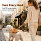 ⏳Limited-time 50% off⏰ Offer your furry friend a comfortable travel experience!🦮Cute Hamburger Pet Harness and Leash Set with Mini Backpack🍔🦮