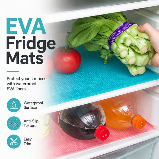 🧊 Waterproof Fridge Shelf Liners | Easy-Clean, Spill-Proof & Reusable | Protect Your Fridge Shelves from Mess & Stains ✨