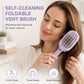 💜 Foldable Self-Cleaning Vent Hairbrush | Travel Ready