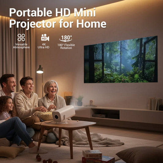 Portable HD Mini Projector for Home