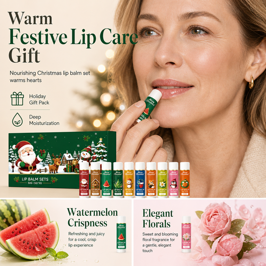 Christmas Moisturizing Lip Balm Set