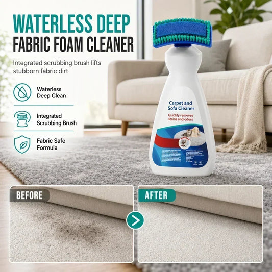 Clean Rugs & Sofas Instantly! Waterless Fabric Foam Cleaner