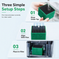 🐠💧Activated Carbon Filter Cube – honeycomb filtration clears cloudy water, removes odors. Anti-crumble block for crystal-clear aquarium! 🛡️✅