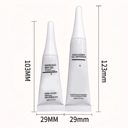 💅 50% OFF! ✨ Professional Extra-Strong Fast-Drying Nail Glue Gel & Remover – No UV Needed, Air-Dry Bond in Seconds, +200% Adhesive Strength with 45+ Day Hold, Needle-Fine Precision Nozzle & Gentle Damage-Free Debonder – 10g Glue + 5g Remover 💖