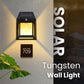 Motion Sensor Solar Tungsten Wall Light | IP65 Waterproof 3-Mode Outdoor Light for Patio, Fence & Christmas Decor-tcpa